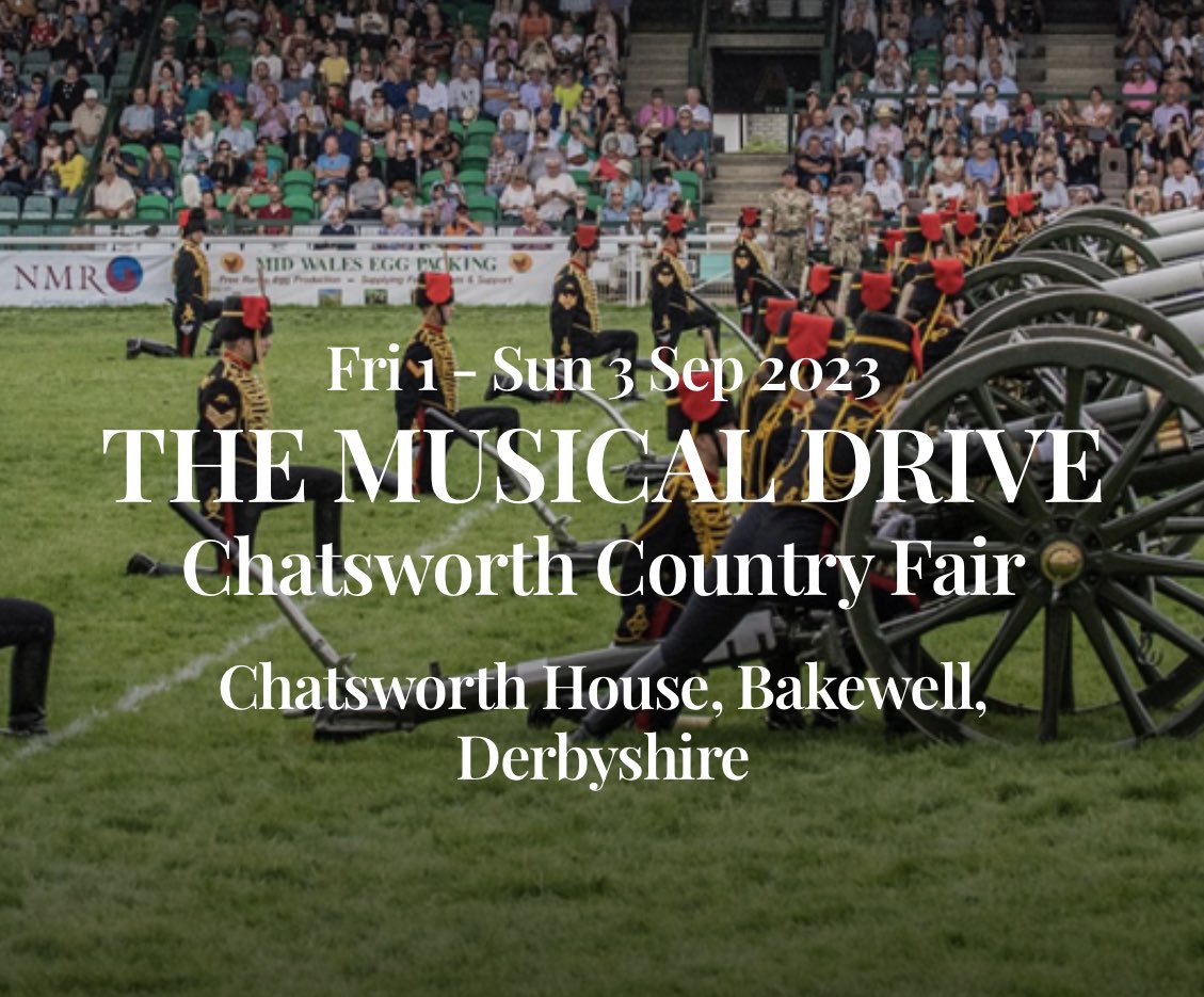 Excited to announce that we'll be performing the Musical Drive at this year's @ChatsworthCFair 🐴 Join us with your families & friends to watch our captivating performance. Don't miss out on this extraordinary experience. #ChatsworthCountryFair #MusicalDrive #Army #horsegunner