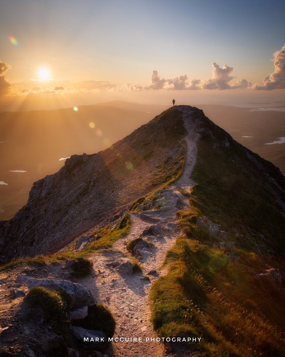 Sunsets on the Wild Atlantic Way… Errigal Mountain..