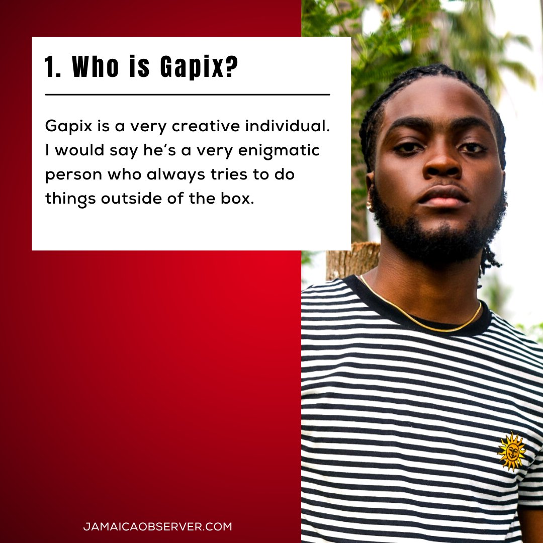 JamaicaObserver's tweet photo. Wanting to share his music with a wider audience is the focus for up-and-coming artiste Gapix, and his single, ‘Hideaway’ may do the trick.   

See thread for more details. https://t.co/kr07syhdWc