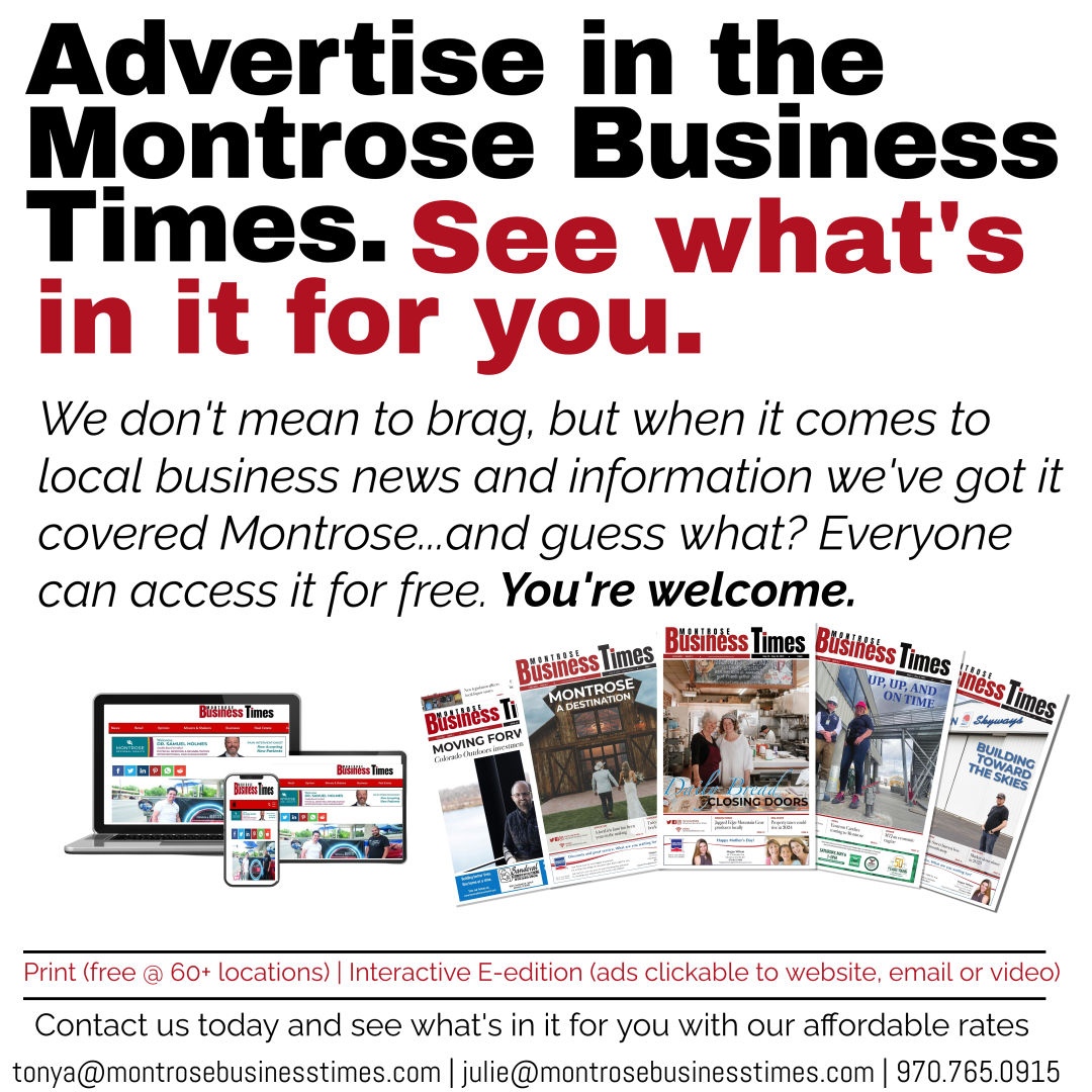 📣 Looking to advertise? Look no further!  We've got the perfect platform for you to showcase your brand and reach a wider audience. ✨✨ Join us today and let's take your business to new heights! 🚀 #AdvertiseWithUs #MontroseBusinessTimes #ReachMoreCustomers #GrowYourBrand