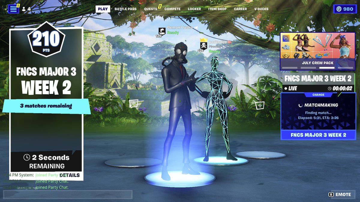 LushaFN's tweet image. needed like 20 points to qual with @pircolino but didnt get game 🫡