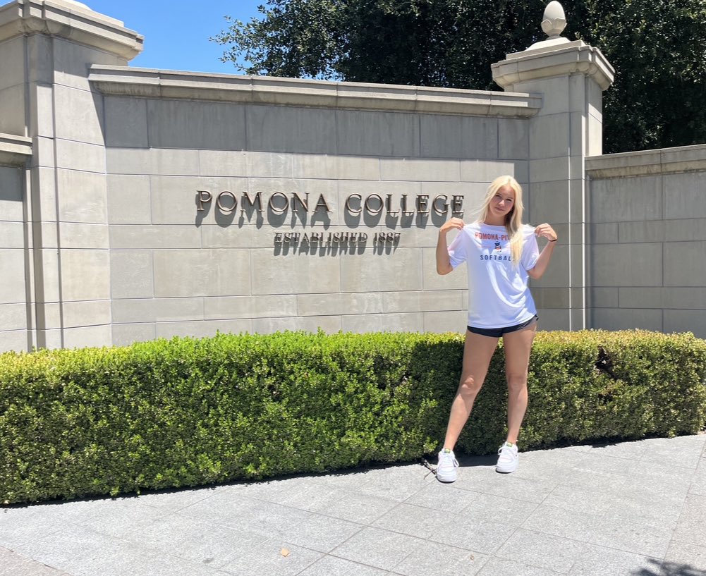 audreyreimers63's tweet image. I am honored to announce that I have verbally committed to play softball and continue my academic career at Pomona College. Thank you to all my coaches, family, teammates, and friends that have supported me in this journey. Go Sagehens!! 💙🧡💙