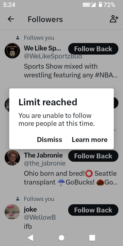 Updated my Twitter app----> X app and my Follower/Following lists went wacky. Trying to rebuild lists...no intentional deletions.