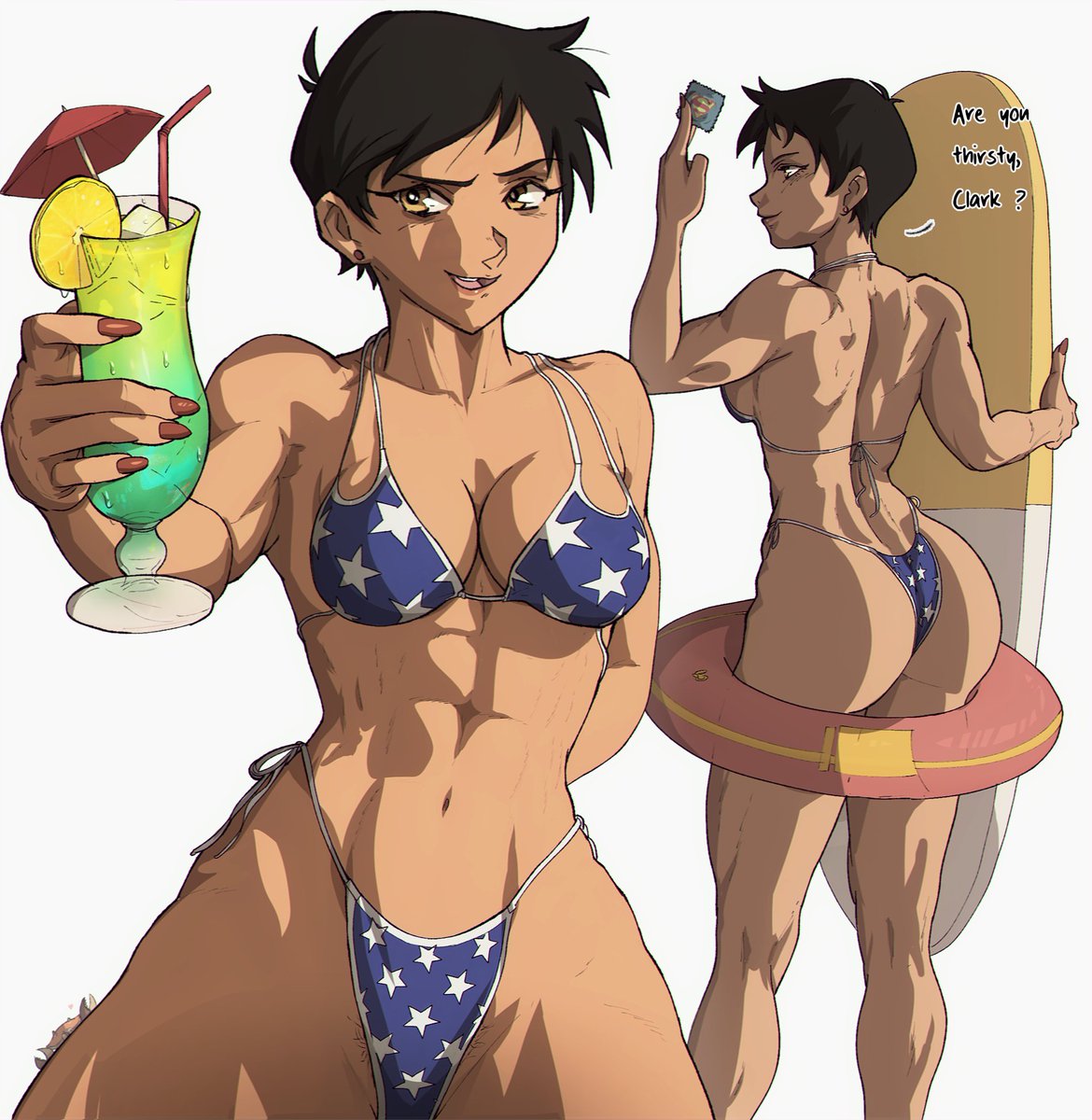 「Lois Lane beach episode 」|大きなカニ 🦀YORAのイラスト