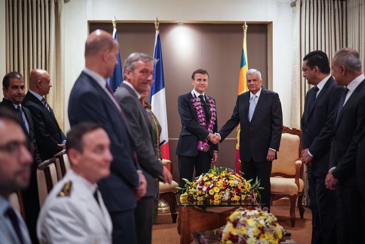 Le Sri Lanka et la France sont deux nations de l'océan Indien qui partagent un même objectif : un Indo-Pacifique ouvert, inclusif et prospère.

À Colombo nous l’avons confirmé : forts de 75 ans de relations diplomatiques, nous pouvons ouvrir une nouvelle ère de notre partenariat.