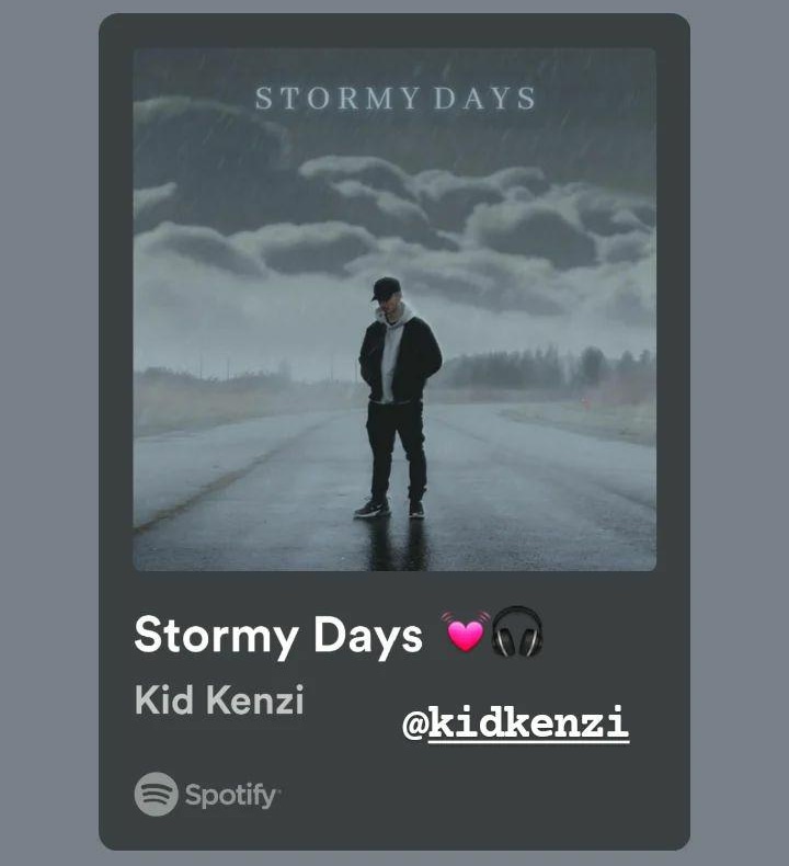 @kidkenzi My mood #stormydays #kidkenzi 🌙 #rap #albumrap ⛈ ☔