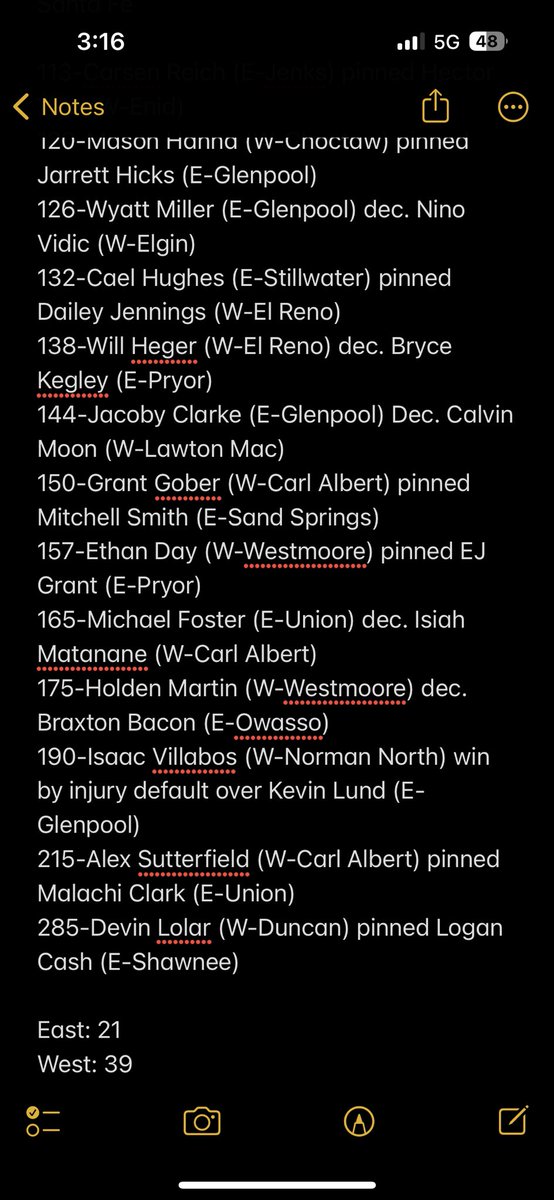 Mr_TRilly's tweet photo. @Seth_Duckworth @o__wrestle Here’s the results for the large dual. We had a lot of last minute replacements do lineups got changed. https://t.co/FejoIMkFJF