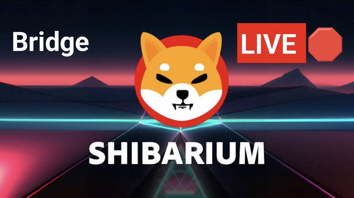 🚨 BREAKING:  News

The bridge between #Ethereum &amp; the much-anticipated Shiba Inu-based layer 2 blockchain #Shibarium is now LIVE for testing 🔥

#ShibaInu is not just a meme coin anymore