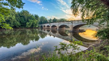 LenaBeasle's tweet photo. The Monocacy Aqueduct is larger of 11 aqueducts within the C&amp;O canal. Completed in 1850, the C&amp;O canal runs from Cumberland, MD to DC. Built by Benjamin Wright, a father of American civil engineering, the C&amp;O canal remains largely intact. https://t.co/QKgC0R5utZ