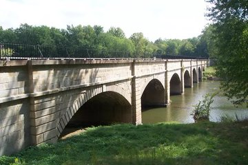 LenaBeasle's tweet photo. The Monocacy Aqueduct is larger of 11 aqueducts within the C&amp;O canal. Completed in 1850, the C&amp;O canal runs from Cumberland, MD to DC. Built by Benjamin Wright, a father of American civil engineering, the C&amp;O canal remains largely intact. https://t.co/QKgC0R5utZ