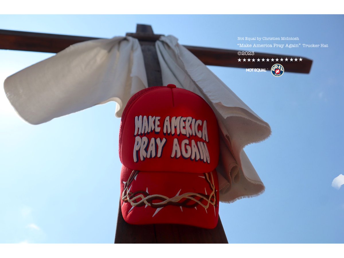 the_mcattack's tweet photo. Make America Pray Again ——Not Equal by Christien McIntosh ©️2023

AVAILABLE NOW for Pre-Order
https://t.co/3aeHJmkis4 https://t.co/S2eZ7eJoQc