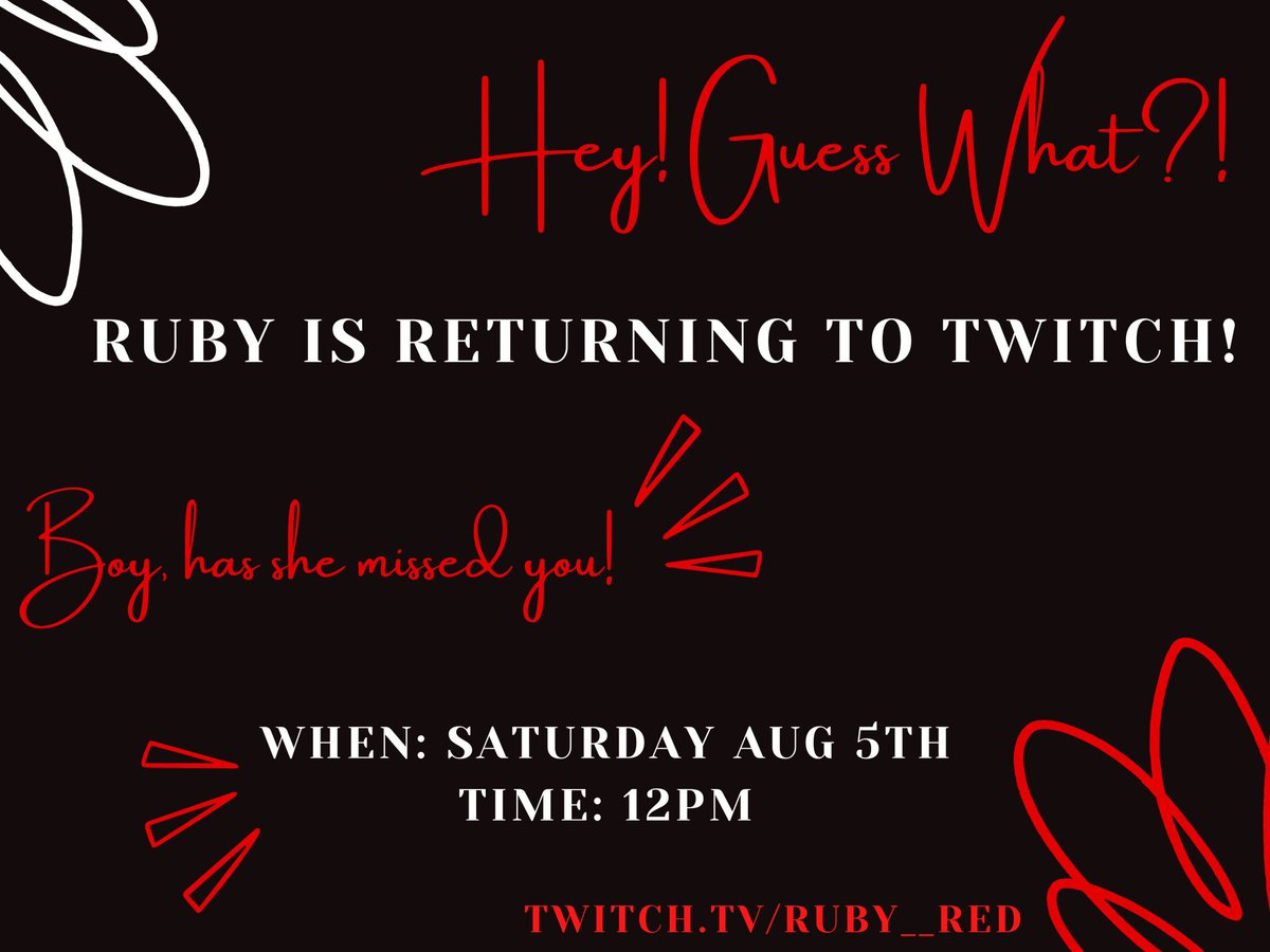 ruby__red_games's tweet image. Oh hey. It’s been a moment 👀😘