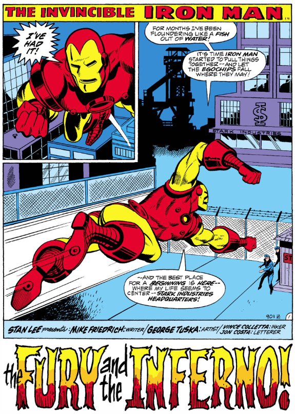 MarvelADay's tweet photo. #IM48 #MarvelADay As IM says, it has been months, specifically close to 5 since we last checked in with old Shellhead. The Mike Friedrich era has begun, but can he rescue this woe begotten book? PMB https://t.co/vXwhjokjBa