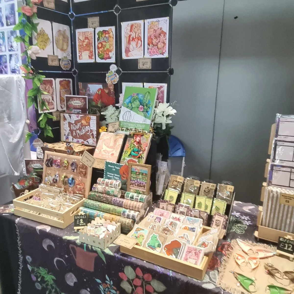 sophiralou's tweet photo. All set up for  #megaconlive Manchester.  lm super excited to be here all week-end at table AA12 in the creators village. What you think of the set up ? #megaconlivemanchester #artistsoftiktok https://t.co/5o7lPC4wFl