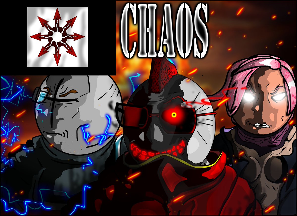 Neganyy's tweet photo. CHAOS clan. Cover.

#drawing #sketching #art #adobeflashcs #character #games #CHAOS  #madnesscombat #cover https://t.co/9aCIjLcTGs