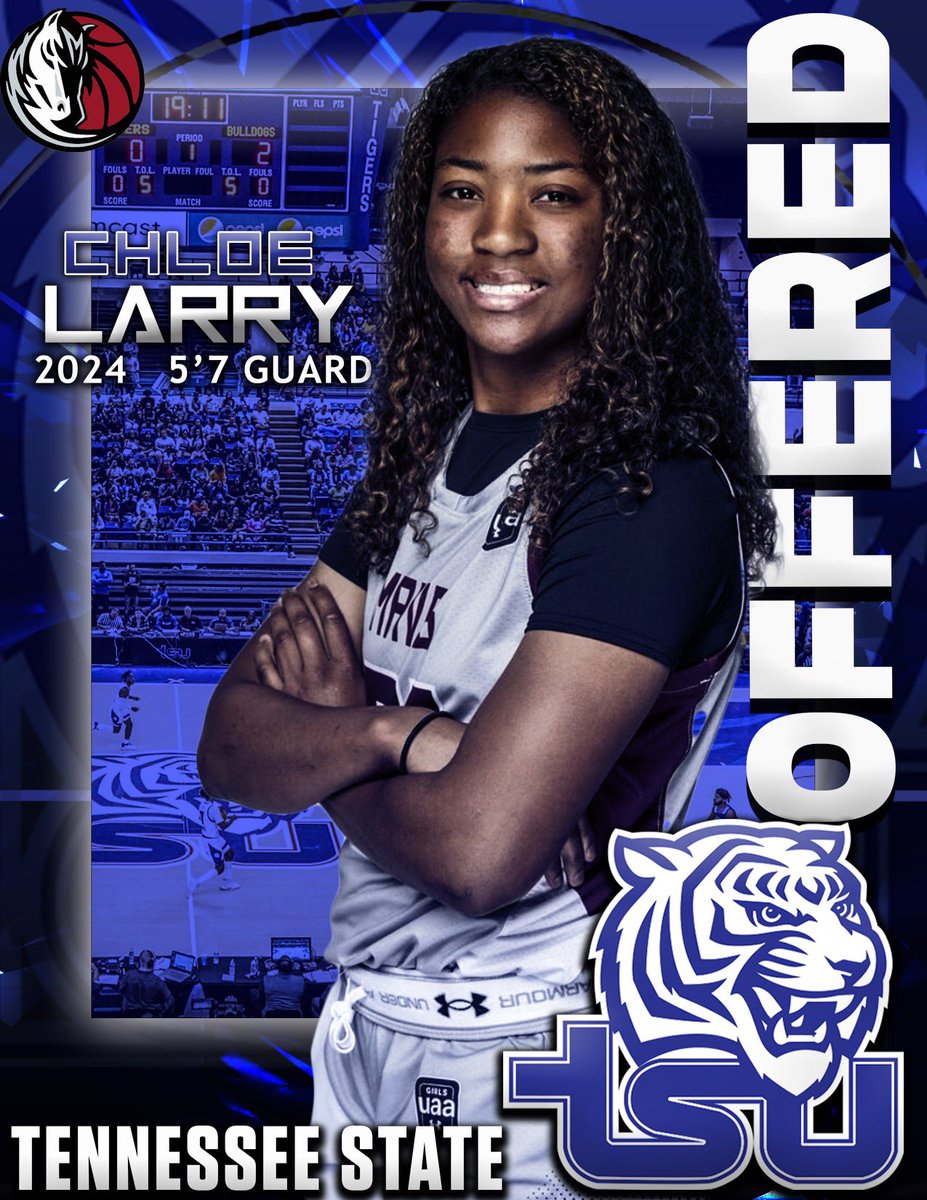 Congratulations @ChloeLarry21 on your offer from @TSUTigersWBB @CoachTTE