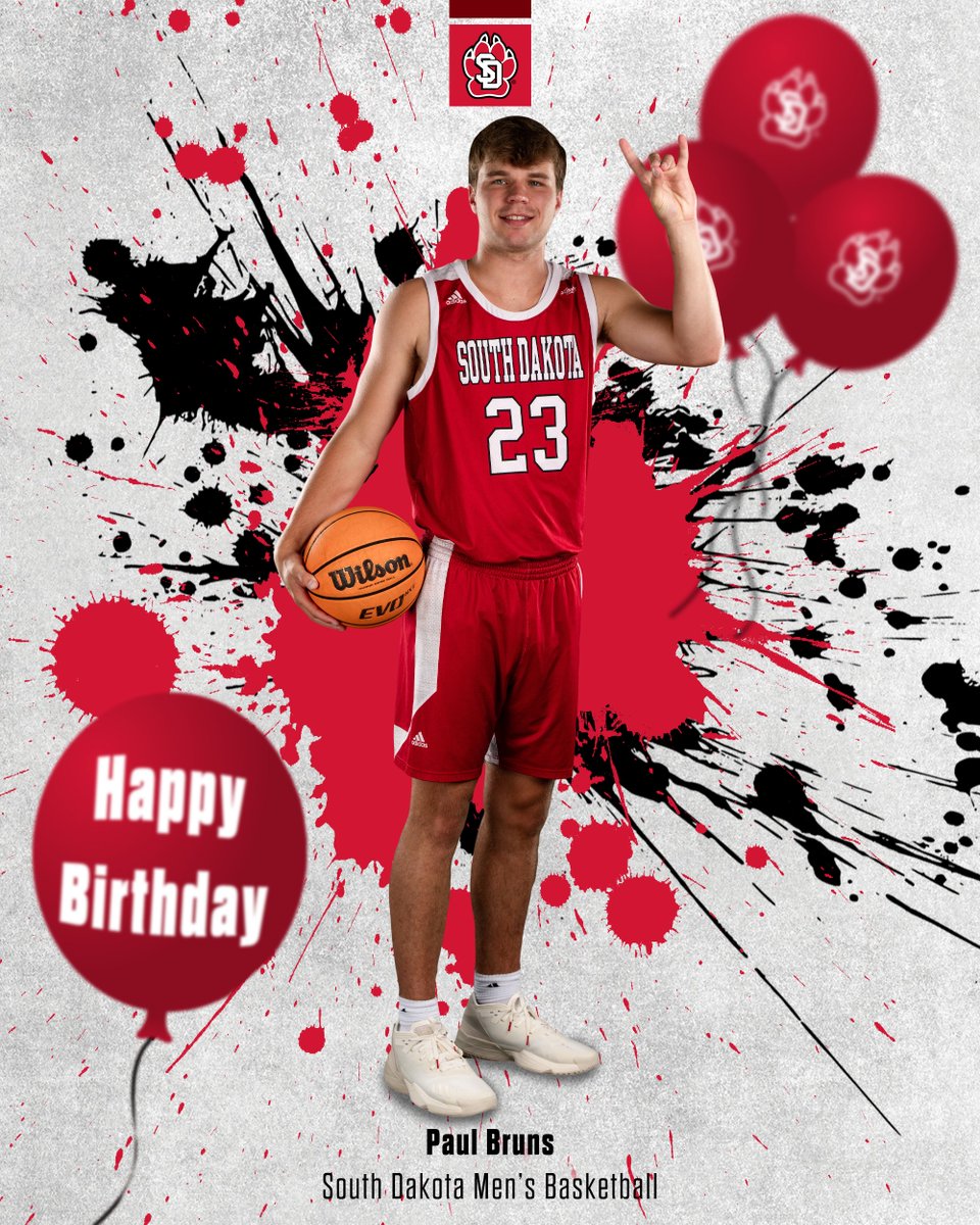Happy birthday, <a href="/paulbruns_/">Paul Bruns</a> !🥳

#WeAreSouthDakota x #GoYotes 🐾