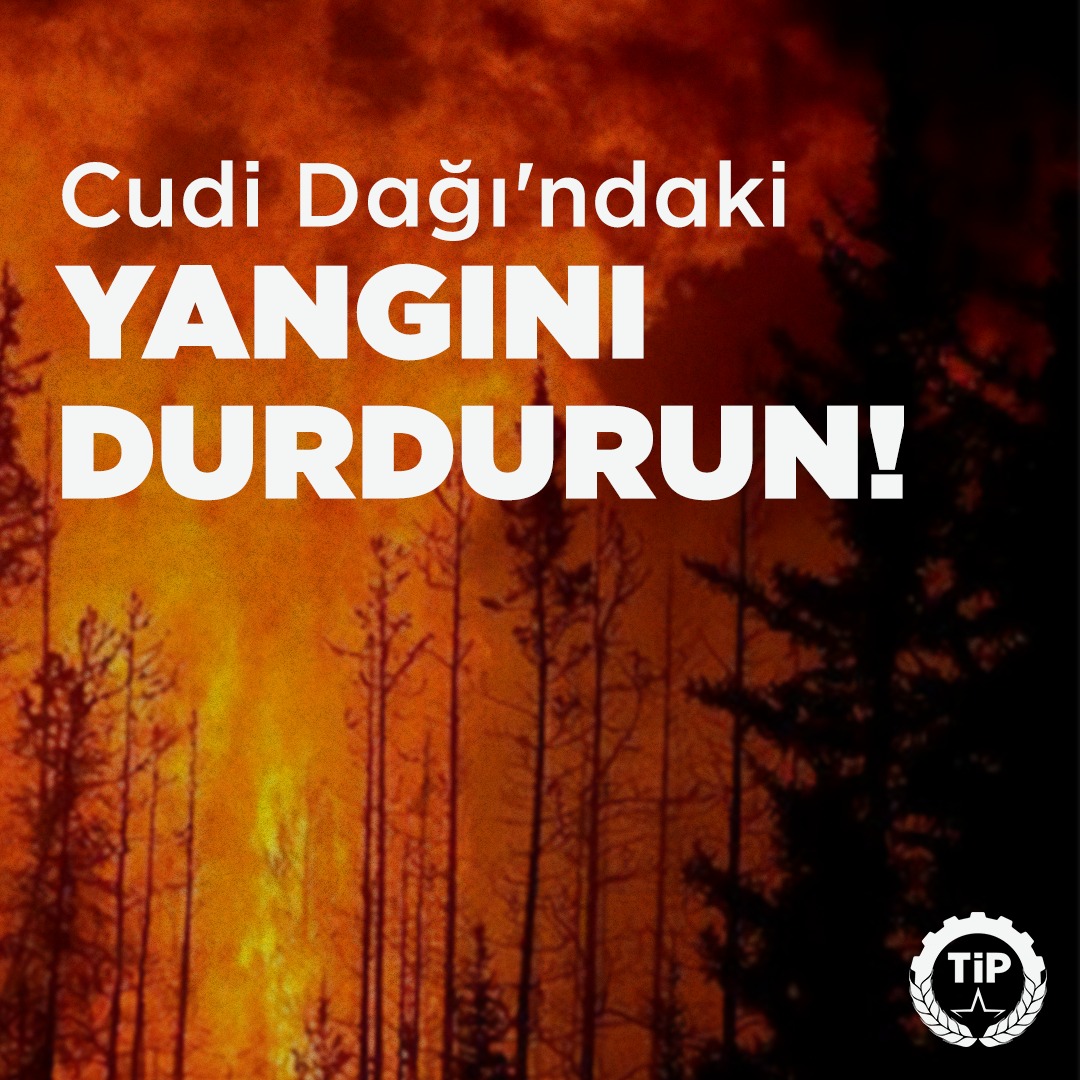 Şırnak Silopi'de Cudi Dağı'nda süren orman yangınlarına gereken müdahalede bulunulmalı, yangın derhal durdurulmalıdır.
Bunu yapmak yerine yangını söndürmek isteyenlere müdahale eden iktidar suç işliyor!
Akbelen'den Cudi'ye, ormanlarımız için ses çıkartıyoruz!
#CudiYanıyorSesVer