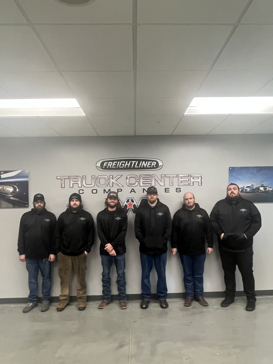 truckcentercomp's tweet photo. Introducing our newest TAP graduates! These technicians from various TCC locations went through our Technician Acceleration Program over several weeks in order to further their knowledge in the world of diesel mechanics. Congratulations guys! #BestTechs https://t.co/GQCepIErzG