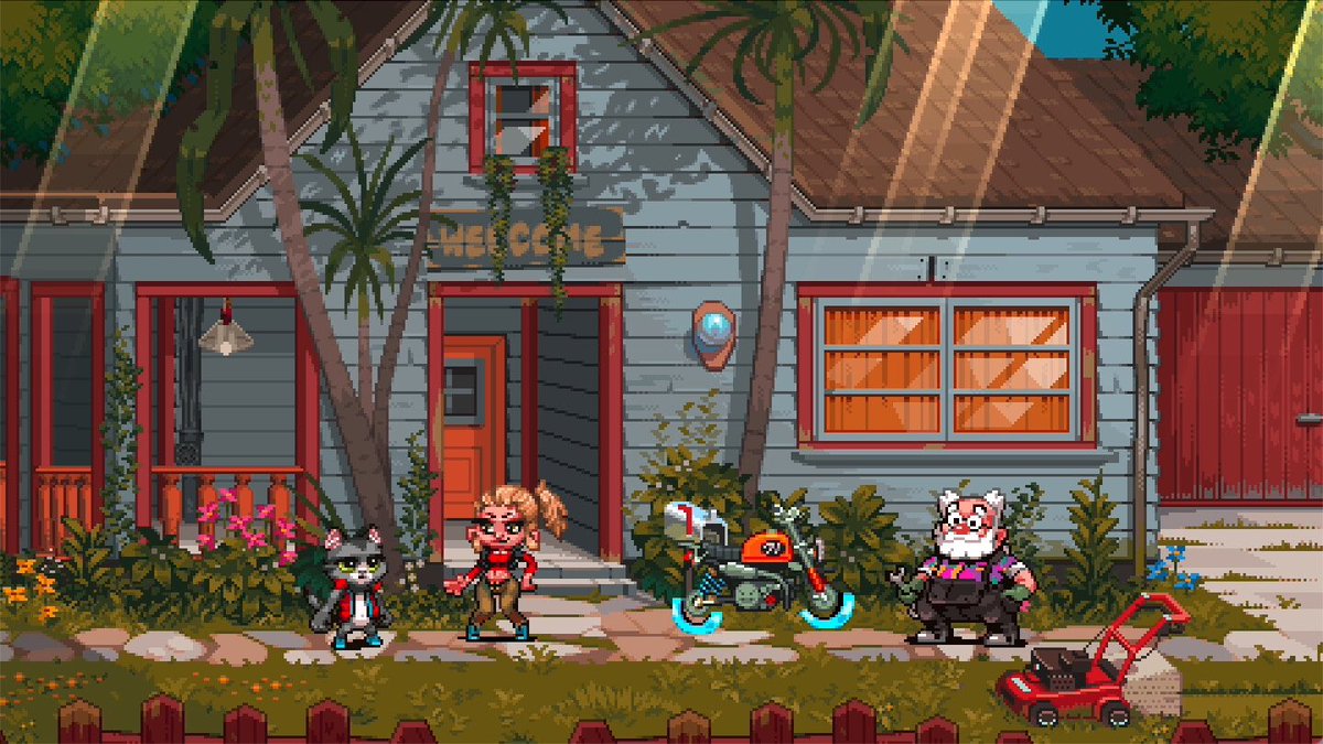 Have you met Gadget Grandpa?

Living with his granddaughter Weapongirl in their small hut by the beach, Gadget Grandpa's interests are: Harvesting his plum trees, baking squishy pastry and inventing deadly assault weapons for his lovely daughter. 

#pixelart #indiedev #indiegame