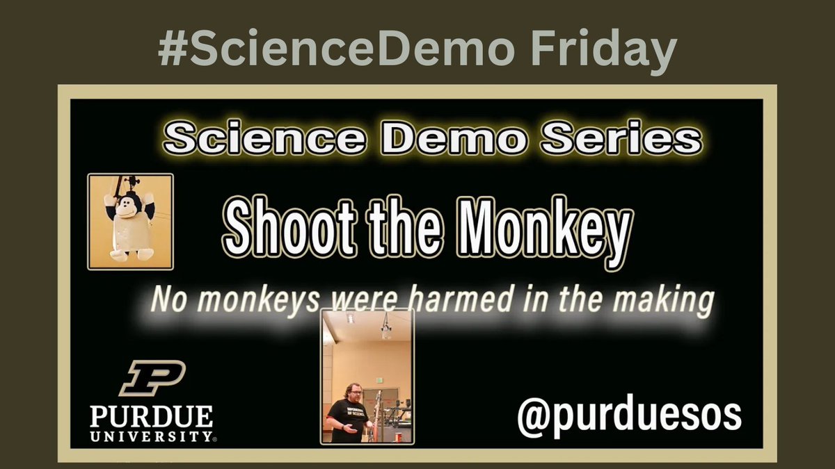 This popular @PurduePhysAstro demo highlights #projectilemotion for this #ScienceDemo Friday! WATCH: bit.ly/Demo_projectile