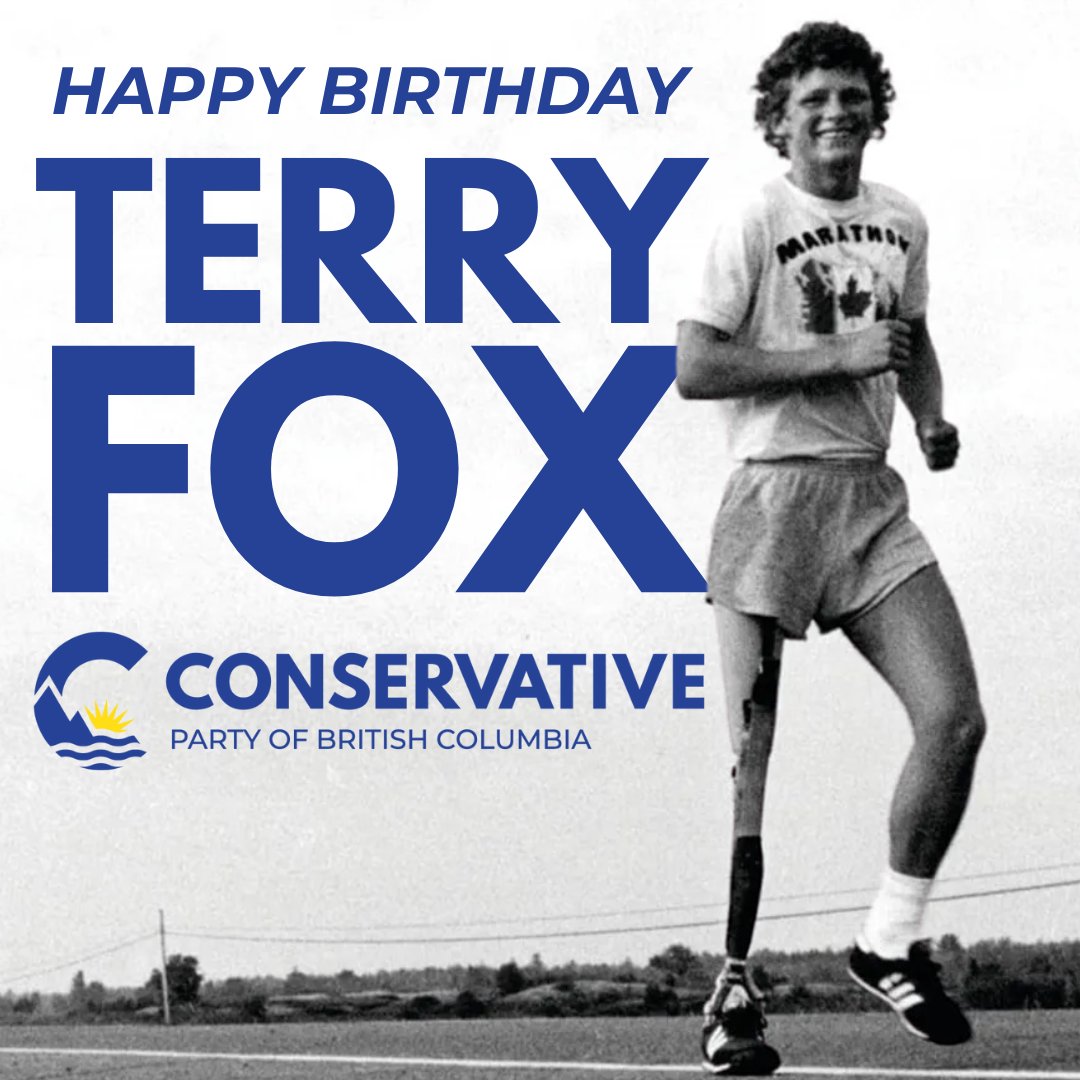 A true Canadian hero! Terry Fox would have been 65 years old today.