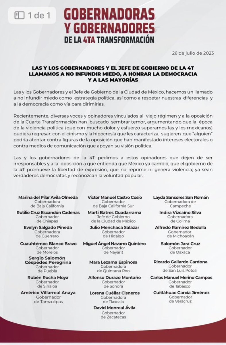 LauraBruges's tweet photo. -¿Los gobernadores de Mörena creen que la solución para que merme la violencia en el país es ignorándola? 

-Los gobernadores de Mörena creen que la solución para que merme la violencia en el país es ignorándola. https://t.co/YaJTckScZO
