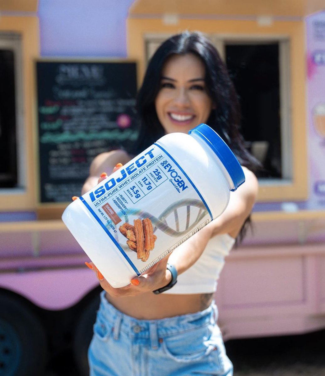 EvogenNutrition's tweet photo. IsoJect Churro IS LIVE!!🧬
#IsoJect contains triple cold-filtered whey isolate that undergoes nano-filtration to preserve that quality and make sure you’re receiving nothing but the best in your shaker💯
So you’re getting not only a premium flavor, but premium results along with it!
https://t.co/Tbyp6TV0wp
#EvogenElite #EvogenNutrition