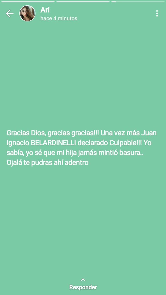 5 años doliendonos el alma, preguntandonos en por qué la justicia es tan injusta y tan lenta. 
9 AÑOS PARA JuanIgnacio Belardinelli DECLARADO CULPABLE!!!!!. Espero que esos pocos años te sirvan para que aprendas que los niños no se tocan hijo de puta