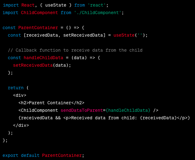 VaibhavTechDev's tweet image. Day 16 of #30DaysOfReact
I thought it was impossible to pass data from child to parent in React, but I learned today that it's actually possible! 🤯
I'm excited to see what I can build next
#30DaysOfReact #ReactJS