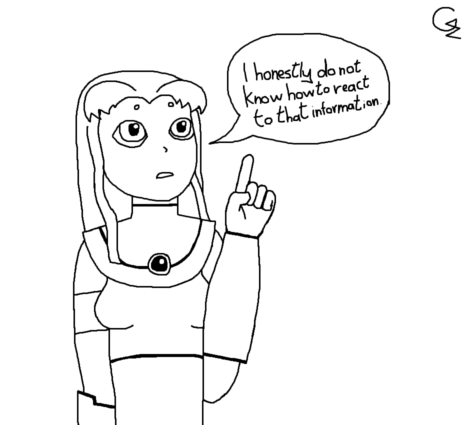 damaskboi's tweet photo. Starfire doesn't know how to react. #followdamaskboidammit https://t.co/bEpL4mBNSp
