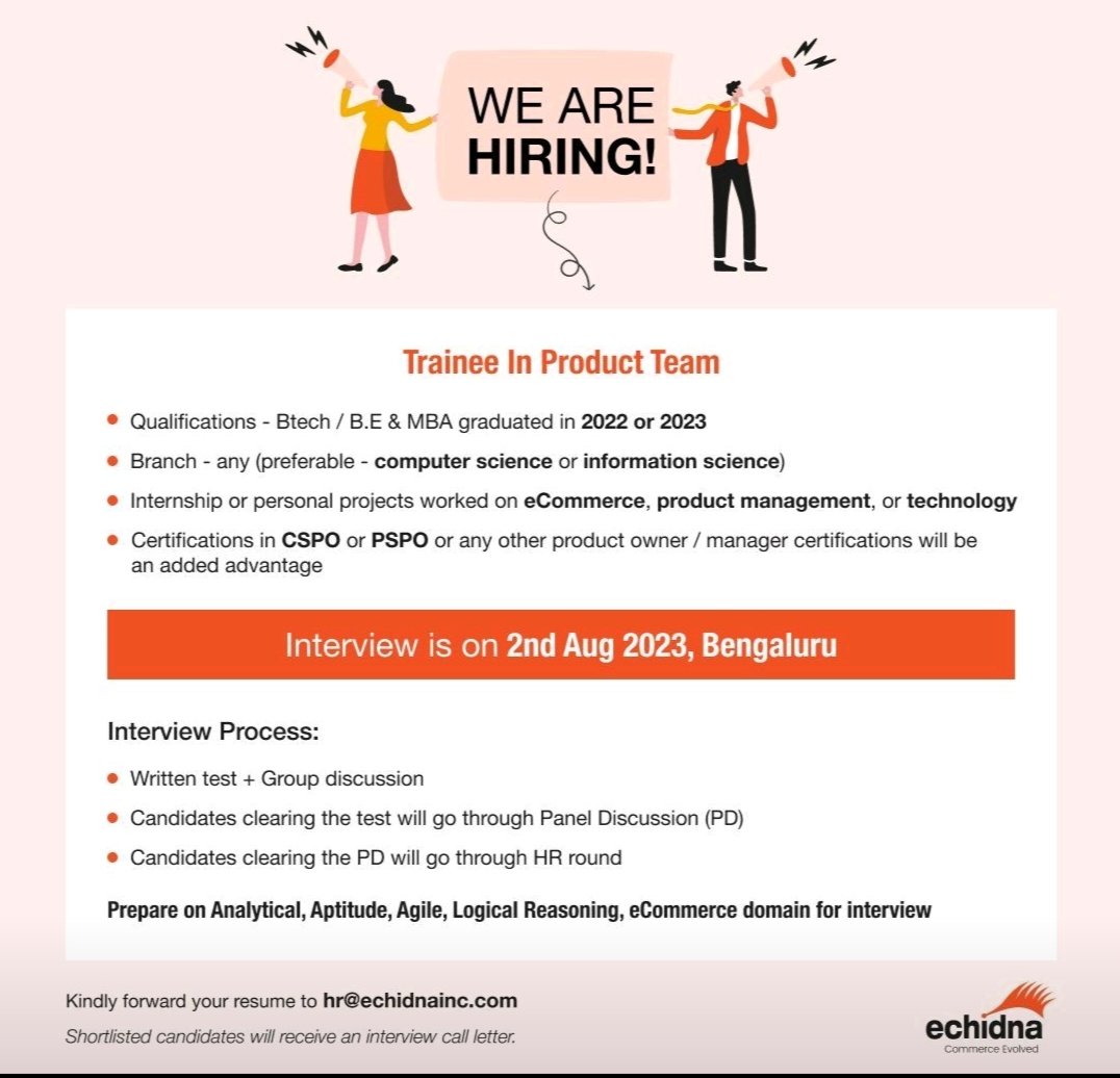 VSKchowdaryyyy's tweet image. Freshers  2022 &amp;amp; 2023 
Spread &amp;amp; share to your Friends.✅
#FreshersOpenings