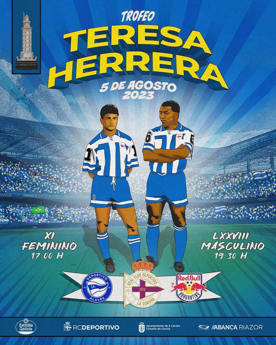 COMUNICADO RC DEPORTIVO | Bebeto e Mauro Silva estarán no Teresa Herrera 
rcdeportivo.es/gl/novas/comun…