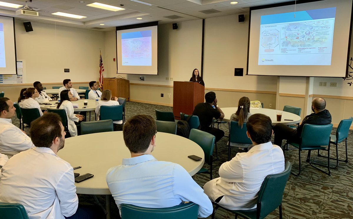 trihealthimres1's tweet photo. Stellar CPSC presentation on Alcoholic Hepatitis by our very own Dr. Cynthia Contreras๐ #IM #MedEd #MedTwitter #trihealth https://t.co/dsD4TBMI8c