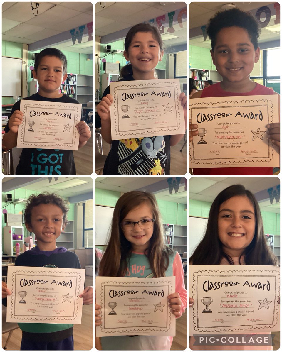 MrsHCampbell16's tweet photo. #LatePost #SuperSecondGrade During the last week of school, students came up with awards to present to one another ๐ซถ @SunnyHill220 https://t.co/wmyESU8yLx