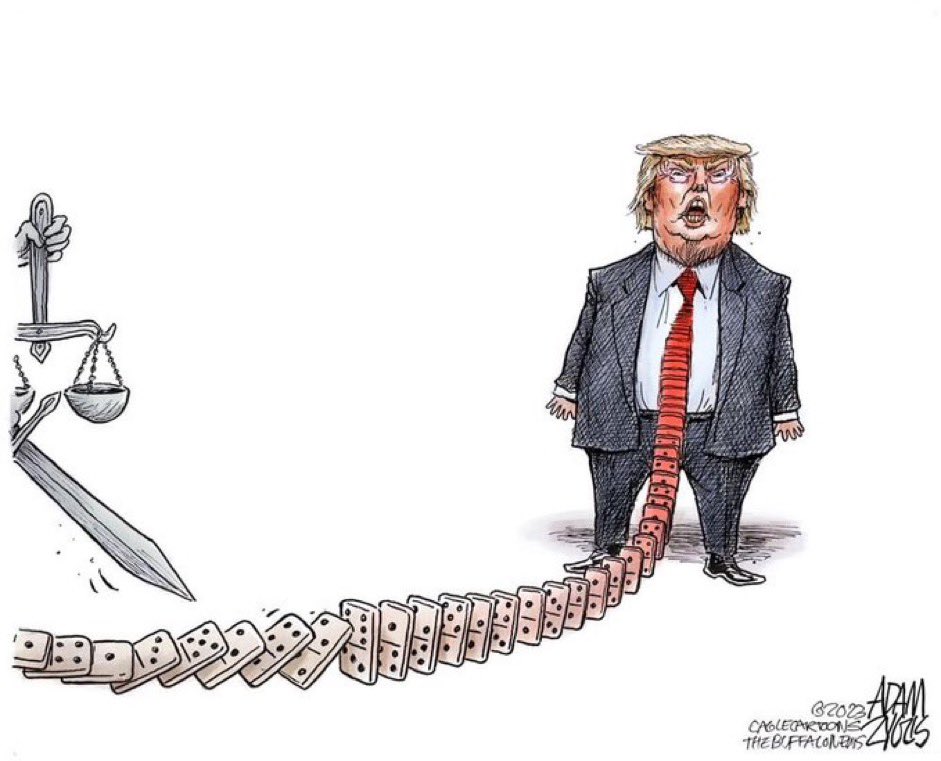 Another day, another domino. Cartoon by the talented @adamzyglis.