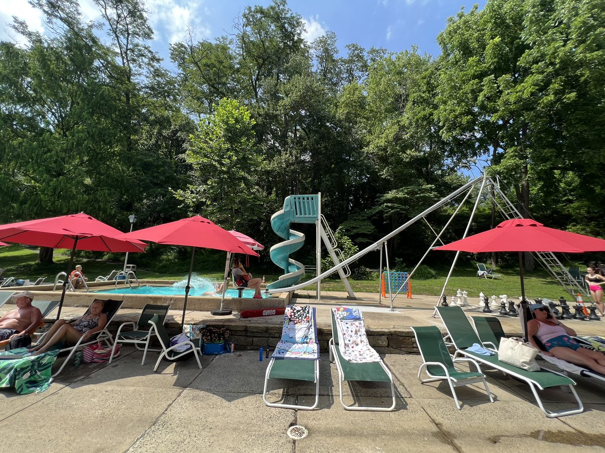 christen_rexing's tweet photo. I was dominating the #SafetySecond 🛝 with a group of 9yo girls. One told me she ♥️ my hair color. She’s my new favorites kid. I told her she has great earrings & good slide form.
The in-laws won’t get in the pool. I don’t understand people who can be near water but not in it. https://t.co/a7UFdd2Lcc
