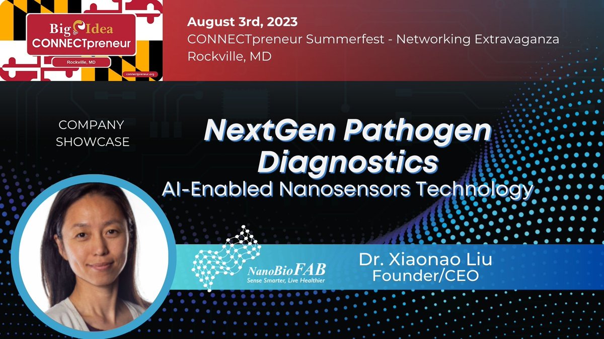 nanobiofab's tweet photo. Join NanoBioFAB at The Big Idea CONNECTpreneur Community Summerfest!Unprecedented networking opportunities and ROCKET PITCH SHOWCASE of promising Emerging tech companies, including NanoBioFAB!
https://t.co/u5snmAdq4o https://t.co/k40kOIOR0z