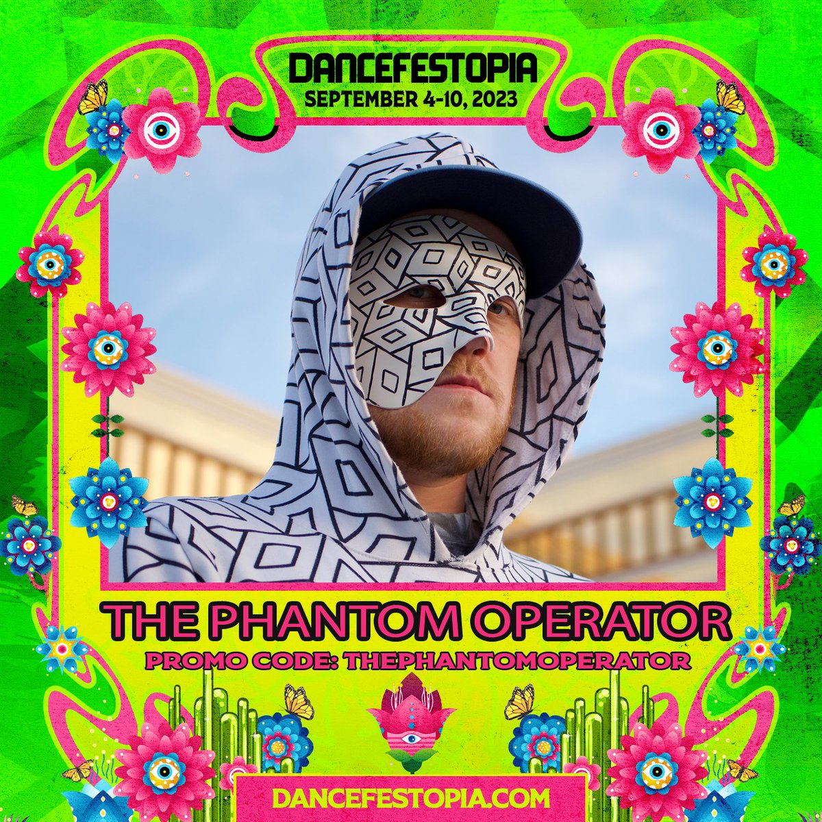 Phantom0perator's tweet photo. Oh, yea…. I’M PLAYING @Dancefestopia! 🥲

Come out to the Emerald City for my festival debut! This is going to be absolutely insane! 

Promo code: ThePhantomOperator 

I am incredibly grateful for the support it took to get here! ❤️ https://t.co/HLpCjEuHJO
