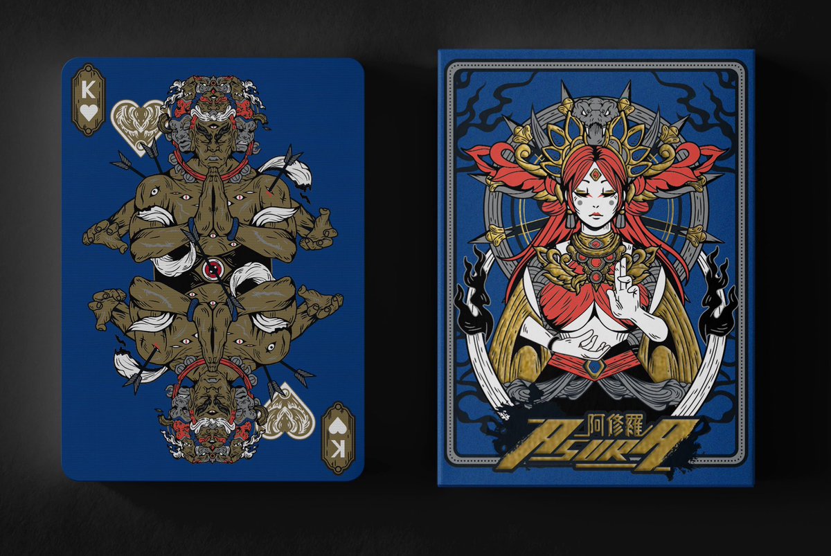 Asura Playing Cards. #kickstarter
.
.
.
#Art #ASURA #playingcards #pastlives #illustration #drawing #playingcardart #characterart #digitalart #artist #draw #manga #anime #cardexperiment #阿修羅 #realms #cardporn #hype #playingcard