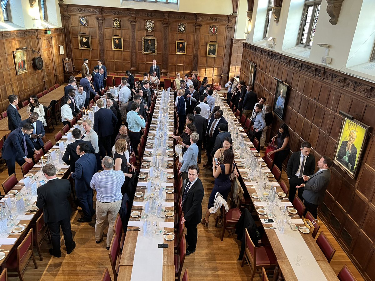 KamiarMohaddes's tweet photo. Wonderful to catch up with our brilliant @Cambridge_Uni Executive #MBA students at the end of term dinner @CaiusCollege this evening! https://t.co/HwJ9XlHaaO