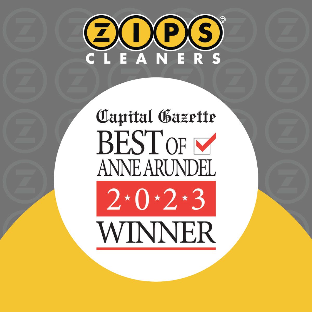 Congratulations to our portfolio company @ZIPSCleaners - The @capitalgazette recently voted their five stores in Anne Arundel County as the BEST DRY CLEANER! #portfoliocompany #privateequity #familyoffice #realestate #annearundelcounty #franchise #drycleaningservice