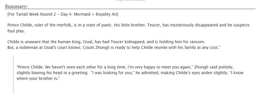 SkylarHazuki's tweet photo. TY for your support even after my late comeback ;; <3
Song of the sea CH 7 !
-Royalty + Mermaid AU
-Prince Childe, ruler of the merfolk
-Human nobleman Zhongli at the court of Osial
https://t.co/OD6Shpn0Fo
@tartaliweek
#tartali #tartaliweek https://t.co/7vr6HBOaQg