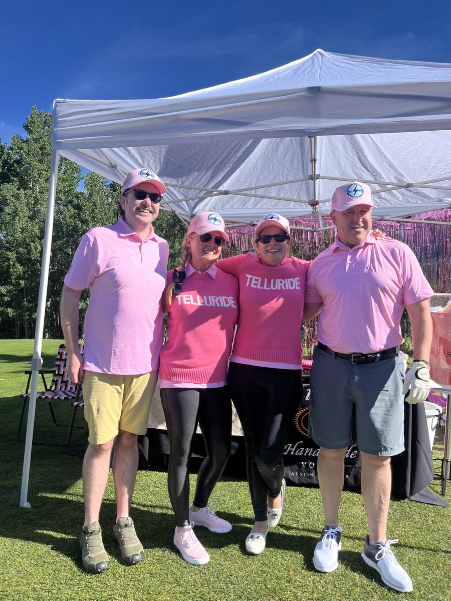 TellurideMC's tweet photo. Our Play for P.I.N.K Golf Tournament was a hole-in-one! Thank you to everyone in the community who came out to play and support this great caused.

The funds we raised will support breast cancer research and TMC. https://t.co/V3qqgIkIkx