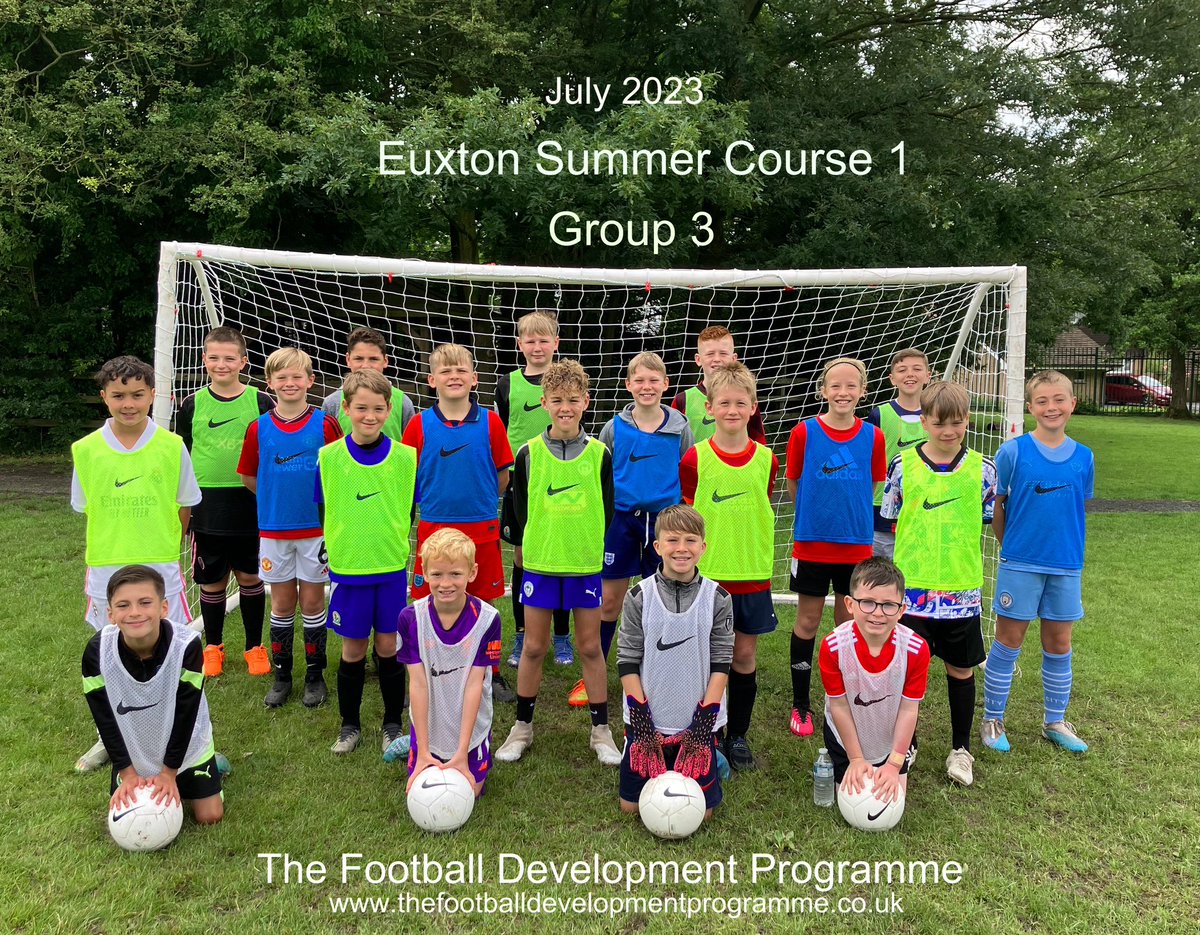 TheFDP2005's tweet photo. A massive thank you to all children who took part in the first of our Summer Football Courses 2023 at @EuxtonCEPrimary 

A superb week of Football ⚽️
#Summer #Football https://t.co/hpZXj6WJNL
