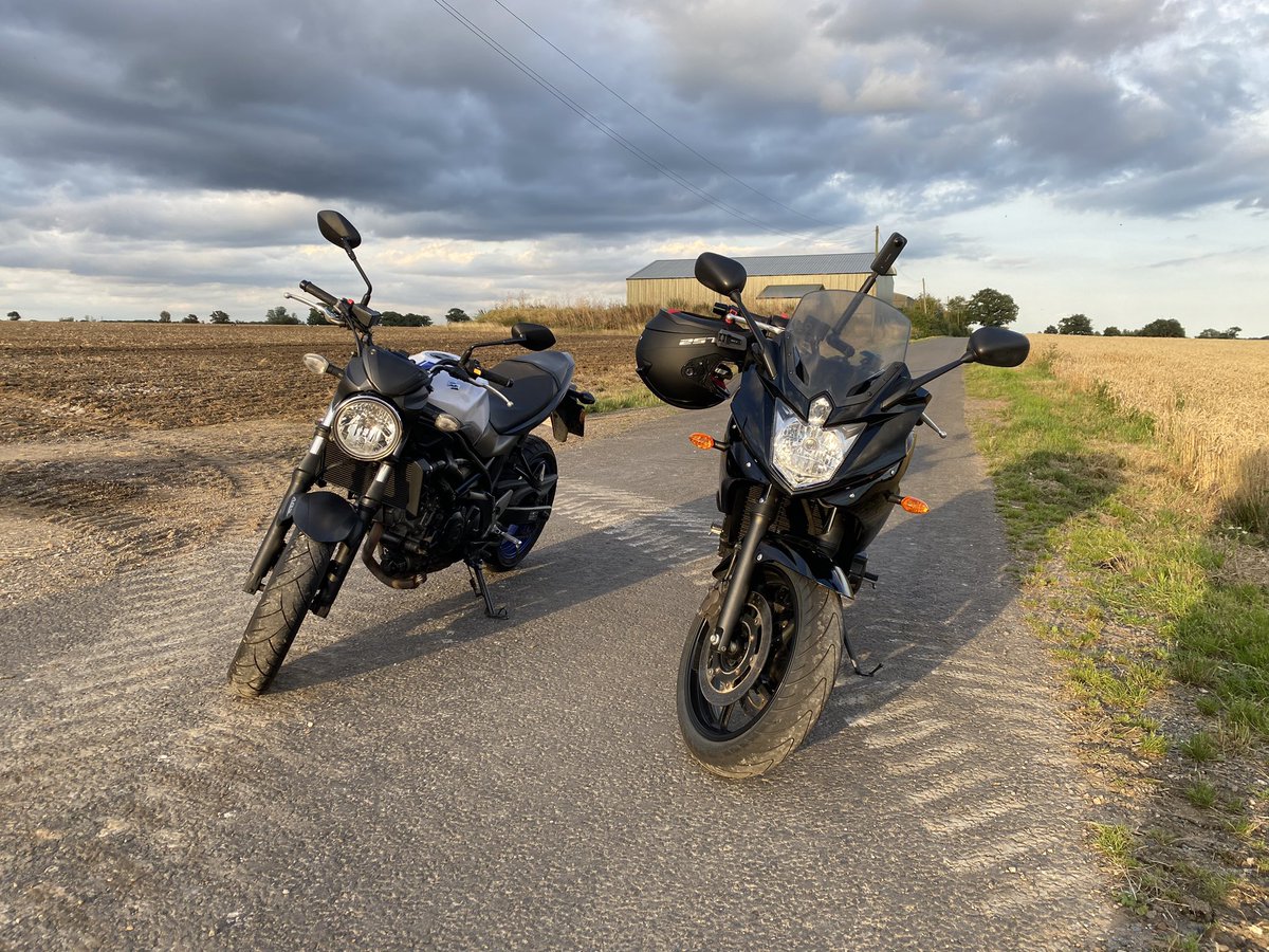 MXR156's tweet photo. So @Bradzo45 and I went and did a thing… #Yamaha #Suzuki #XJ6 #SV650 #Bike #Motorbike #Motorcycle #Riding https://t.co/aT7quyNHGJ