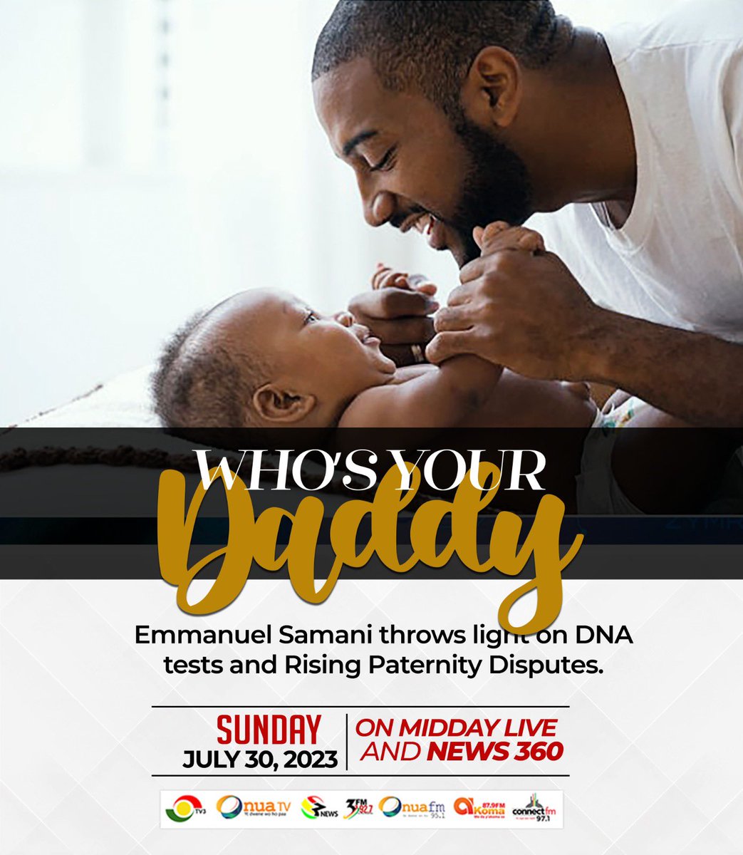 Unravel family mysteries with DNA paternity testing! Join me on a captivating journey as cutting-edge technology reveals hidden secrets and brings buried stories to light. 

Don't miss this Sunday's program on @tv3_ghana to witness the rise of DNA testing in Ghana.  #DNATesting