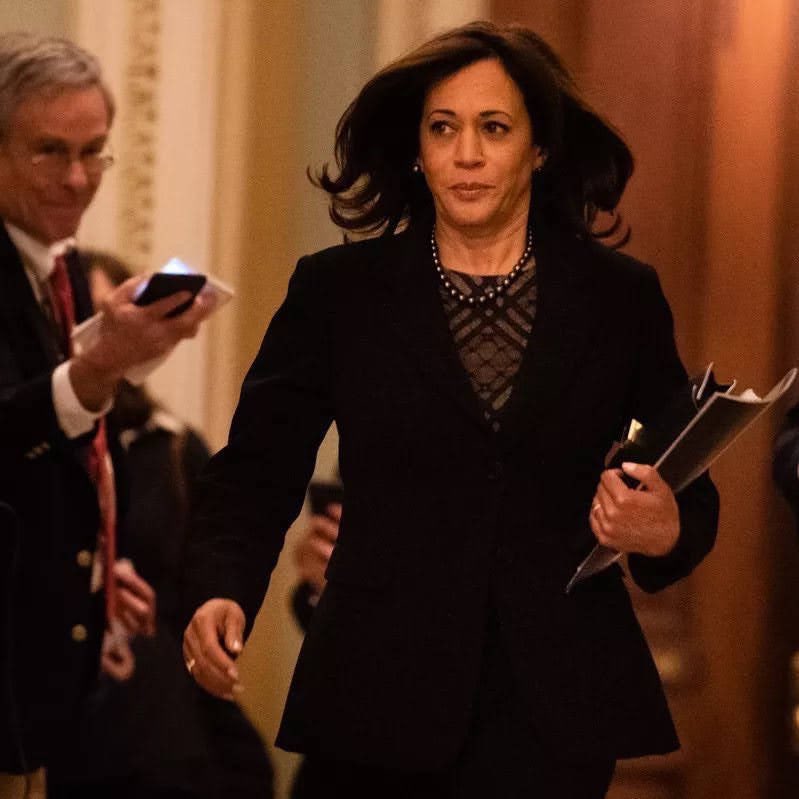 notcapnamerica's tweet photo. Kamala Harris threw a bomb and set off an internal war between Black conservatives and DeSantis supporters within the GOP. You love to see it. https://t.co/qGr1GgbQPf