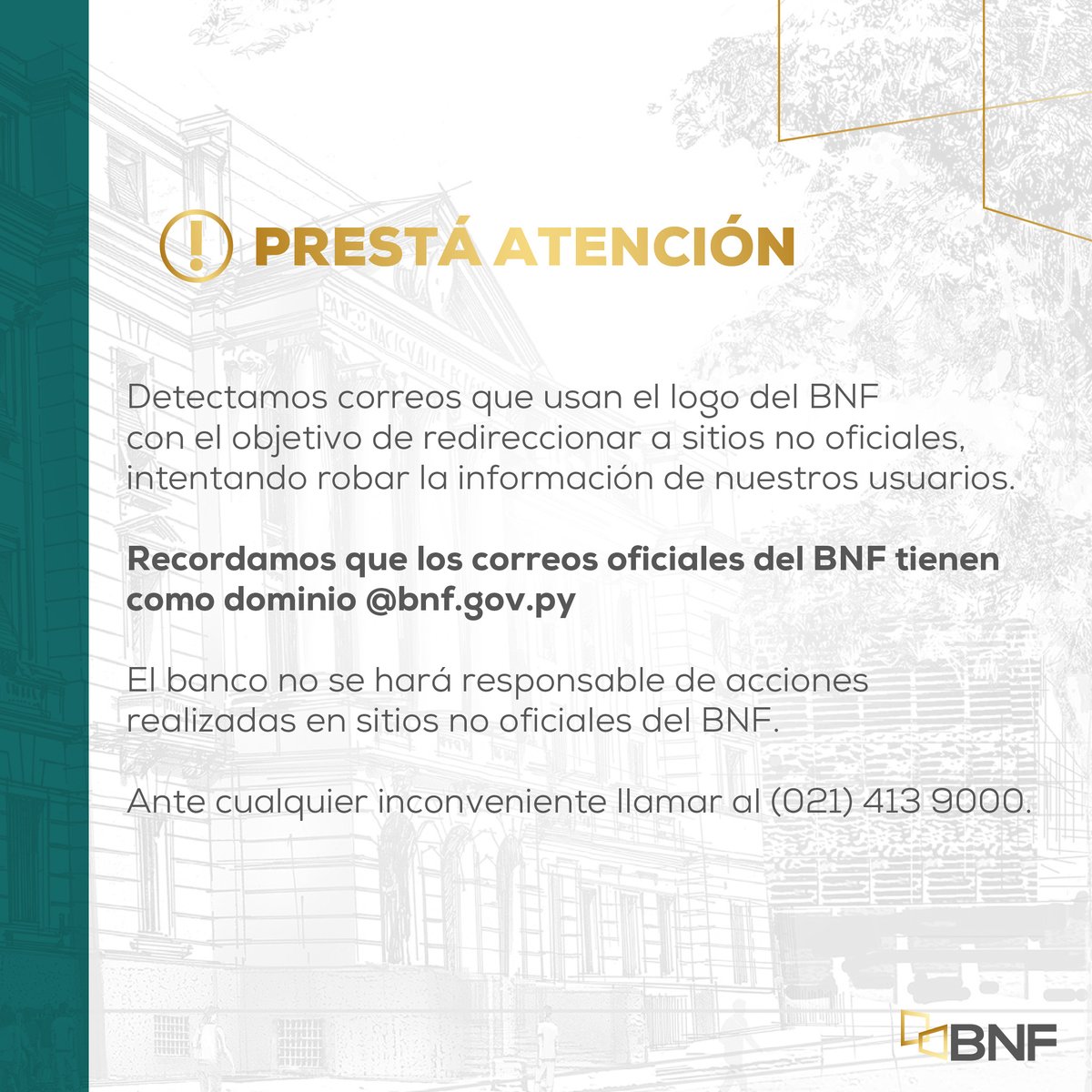 BNF_Py's tweet photo. ⚠️ #BNFInforma ⚠️ https://t.co/gEo4Rwaajz