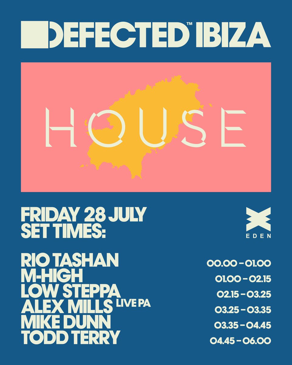 DefectedRecords's tweet image. Ready for tonight?👀🪩 @eden_ibiza #housemusic #IbizaNights #Defectedinthehouse